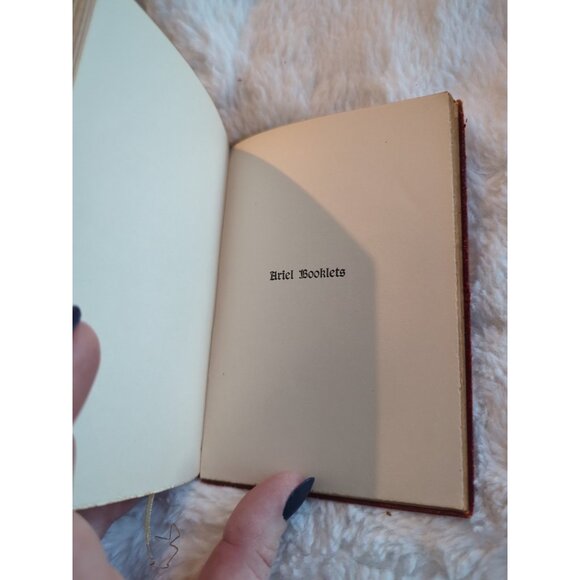 Enoch Arden And Maud Alfred Lord Tennyson Red Leather Putnams Sons Ariel Booklet - Picture 12 of 15